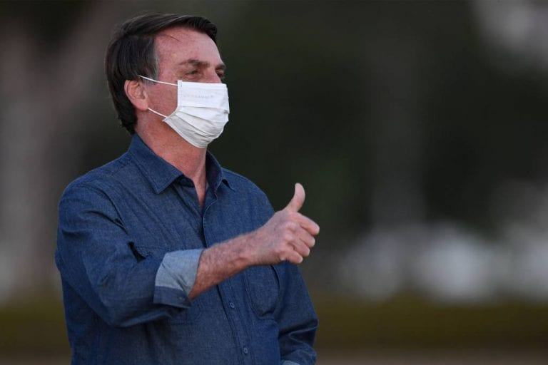 Jair Bolsonaro negativo en coronavirus y manifiesta estar sano