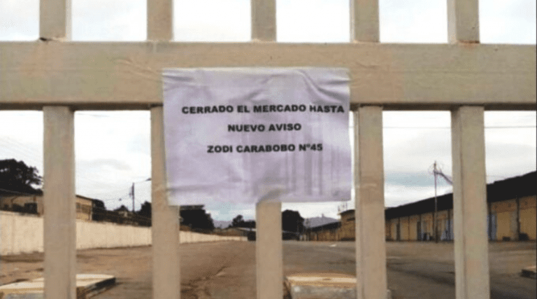 ¡Hasta nuevo aviso! Mercado de Mayoristas cerrado por ZODI Carabobo