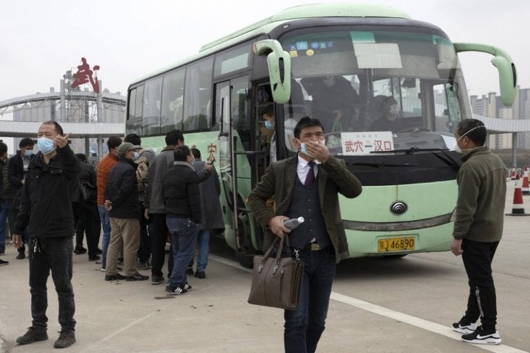 El autobús chino donde el paciente cero regó la panademia