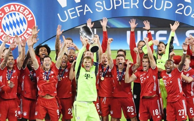 Bayern Múnich vence a Sevilla y alza su segunda Supercopa de Europa