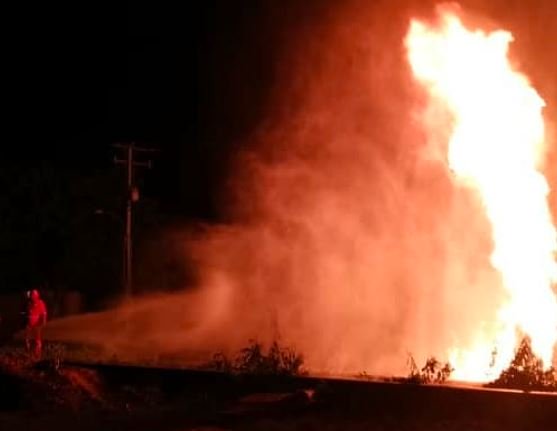 Explosión de tubería de combustible en Cabimas dejó tres heridos