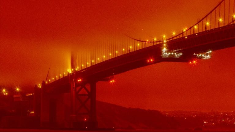 Cielos rojizos por incendios en California y Oregón (+Fotos)