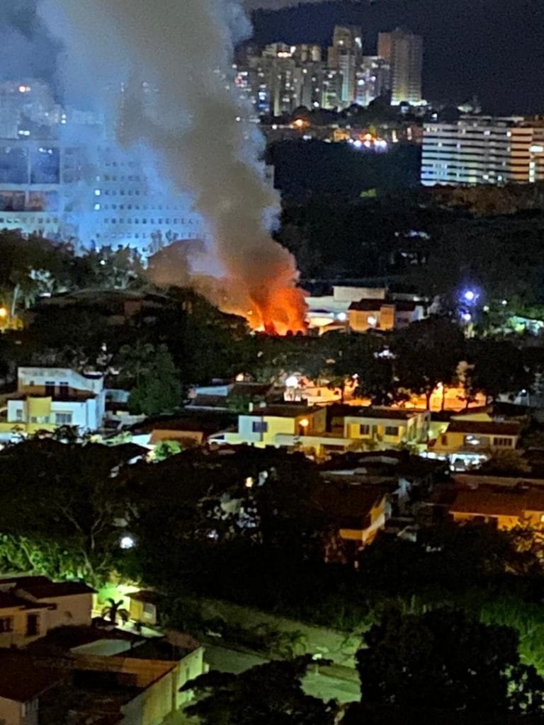 Incendio en vivienda en El Parral