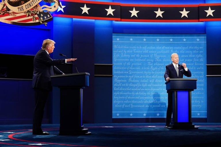 Acusaciones e insultos marcan primer debate entre Donald Trump y Joe Biden
