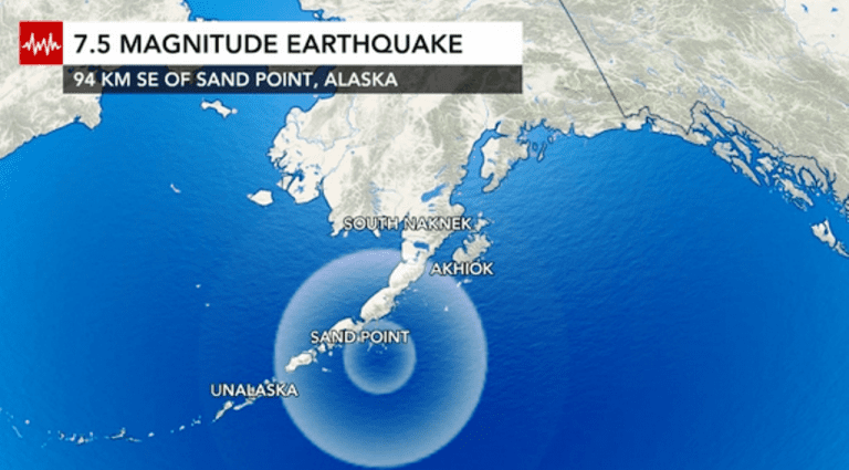 ¡Suenan las alarmas! Fuerte sismo con alerta de tsunami en Alaska (+ vídeo)