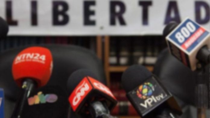intimidación y detenciones a periodistas en Venezuela