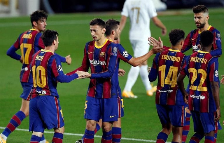 Barcelona golea al Ferencvárosi en su estreno en Champions League