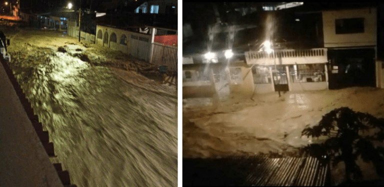 Inundaciones en Táchira tras desbordamiento del río Carapo
