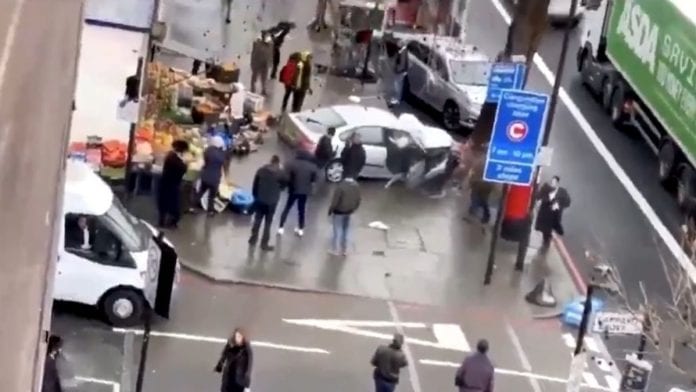 cinco personas heridas por carro en Londres - cinco personas heridas por carro en Londres
