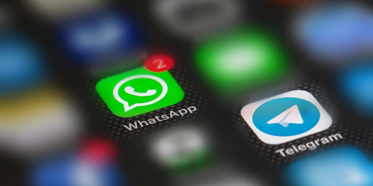 caída de whatsapp y telegram