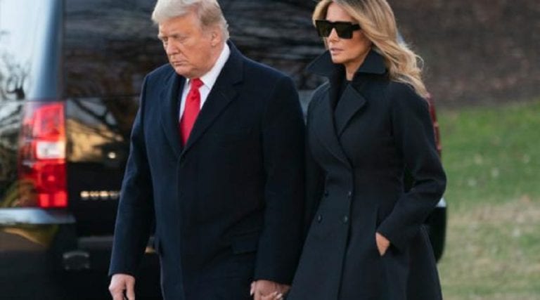 Donald Trump y Melania se despiden de la Casa Blanca