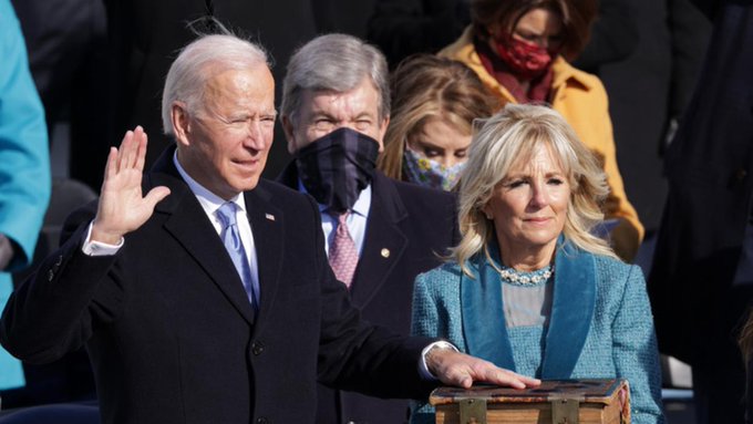 Joe Biden toma posesión como el 46° presidente de los Estados Unidos