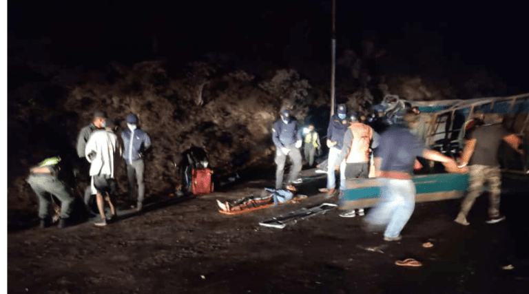 Volcamiento de vehículo militar en Táchira dejó al menos 9 fallecidos y 23 heridos
