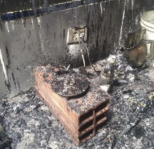 Incendio de una casa en Los Guayos fue atendido por los Bomberos