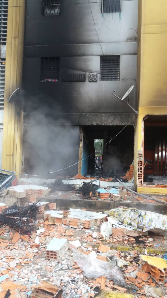 Explotó una bombona de gas en Barquisimeto - Explotó una bombona de gas en Barquisimeto