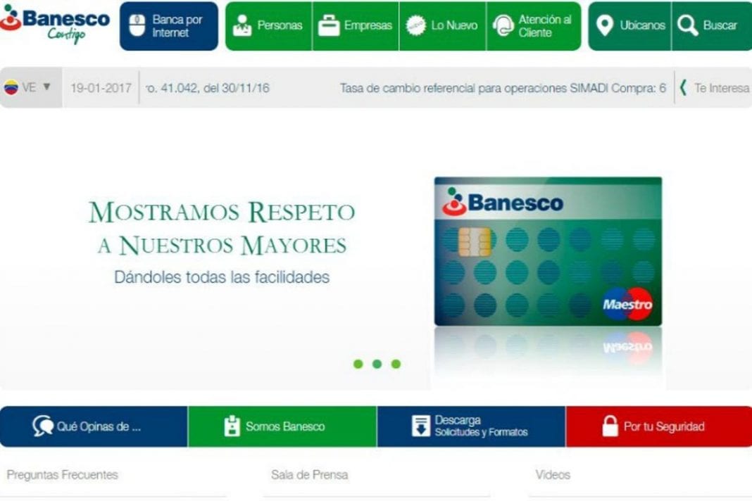 caída de la plataforma Banesco Online - caída de la plataforma Banesco Online