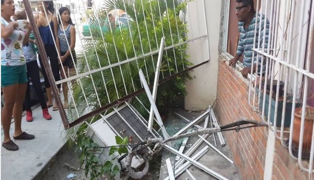 Explosión de una bombona en Maracay dejó a una mujer herida