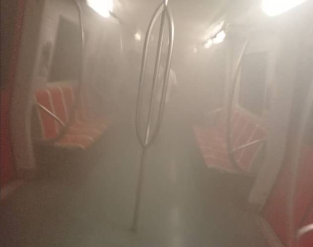 incendio en vagón del Metro de Caracas