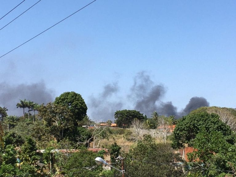 Controlan incendio en subestación eléctrica El Manzano en Barquisimeto