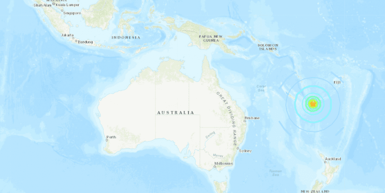 Terremoto de magnitud 7,7 sacudió estas islas del Pacífico