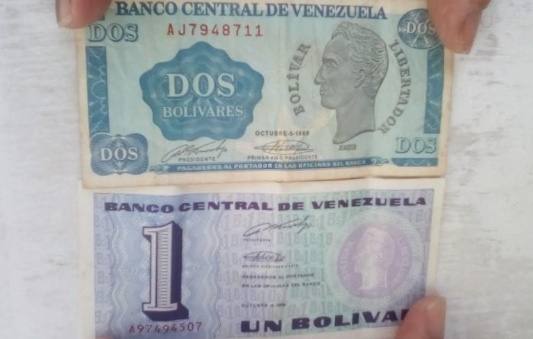 ¡No había sencillo! Los billetes tinoquitos del Banco Central en 1989