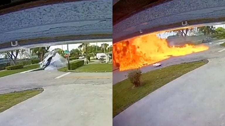 Avioneta se estrelló contra un vehículo en Florida y dejó tres fallecidos (+Video)