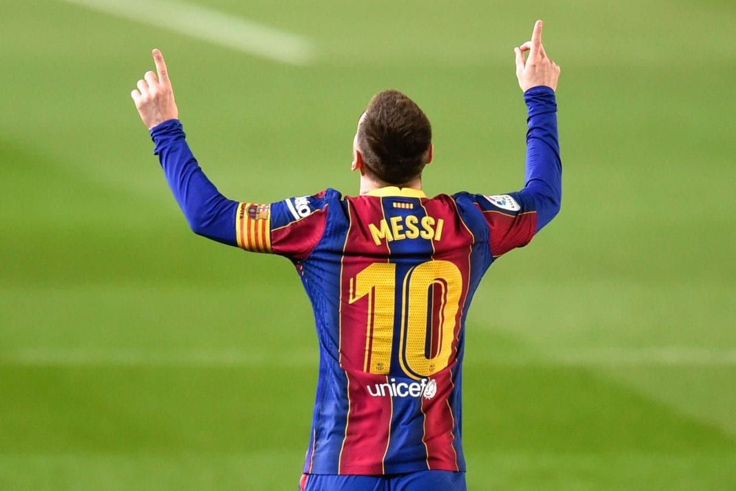 Doblete de Lionel Messi barcelona