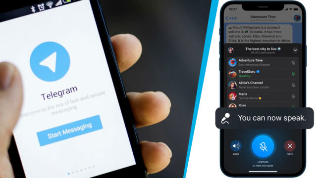 Telegram lanza chats de voz ilimitados