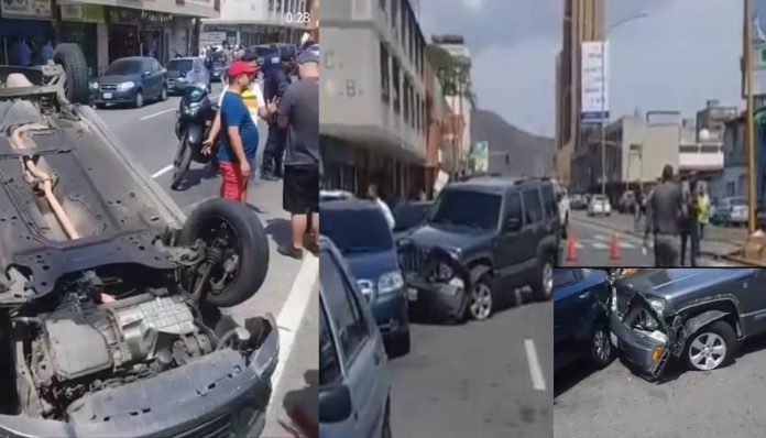 Accidente de tránsito en la Avenida Cedeño dejó un herido