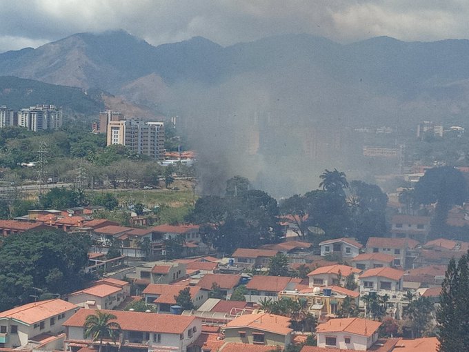 incendio cerca de la subestación Guaparo