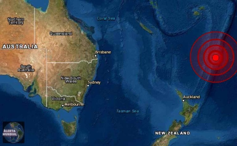 Islas Kermadec de Nueva Zelanda estremecidas por fuerte sismo