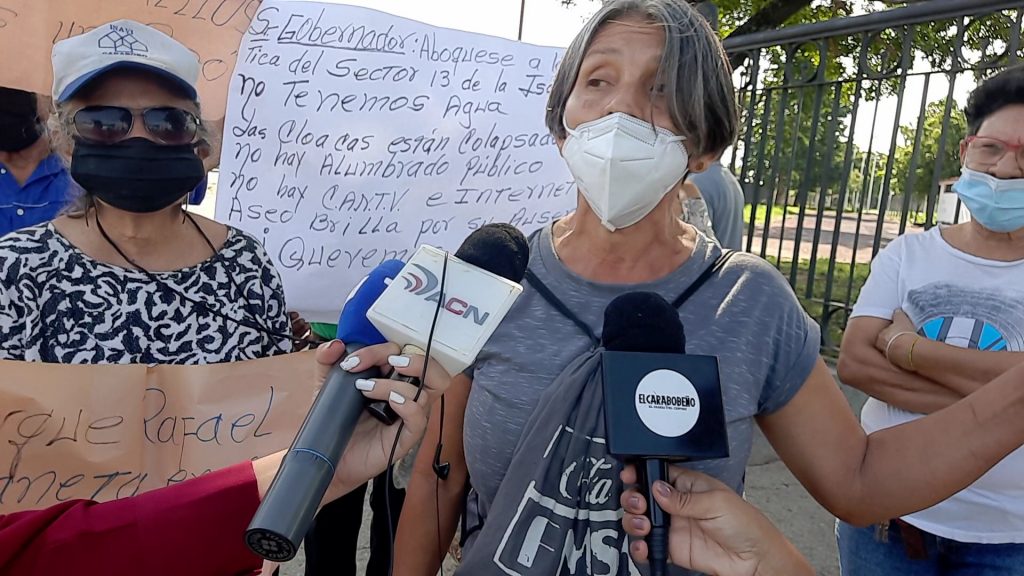 Habitantes de La Isabelica protestaron por la falta de agua