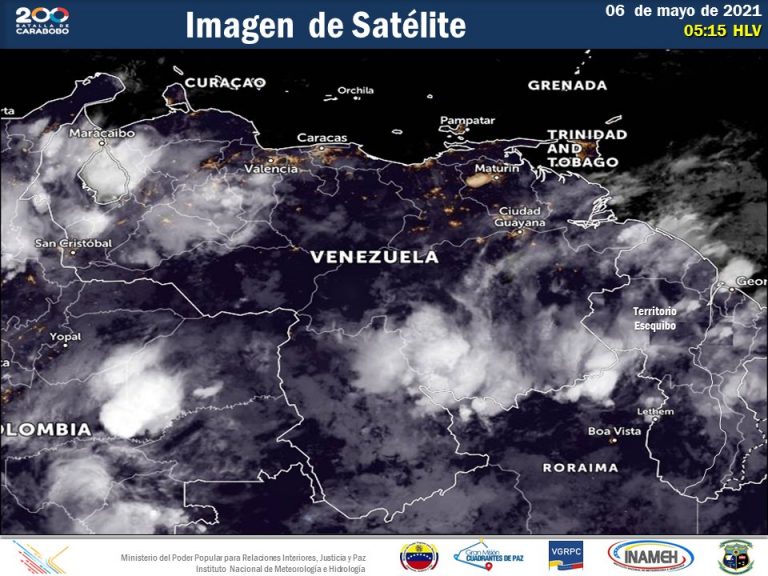 Inameh estima abundantes lluvias en varios estados de Venezuela