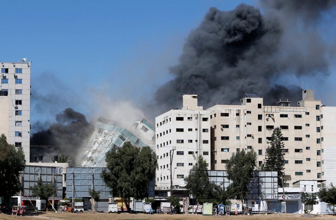 Sede de AP en Gaza destruida - Sede de AP en Gaza destruida