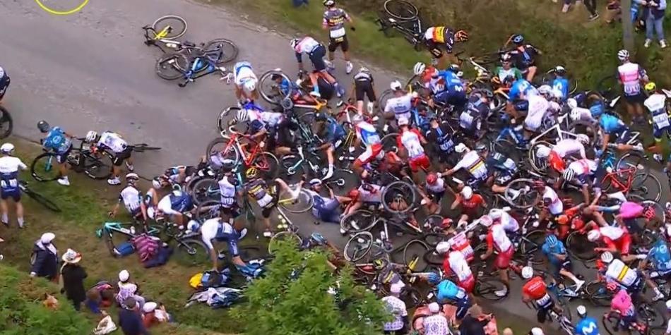 Accidente masivo en Tour de Francia - Accidente masivo en Tour de Francia