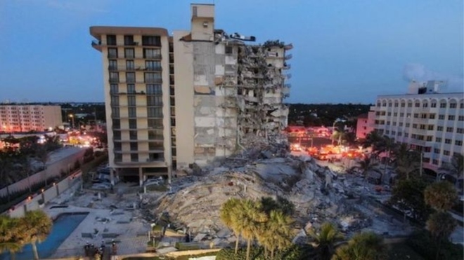 Derrumbe de edificio en Miami - Derrumbe de edificio en Miami