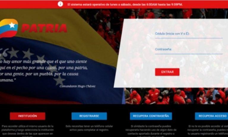 Entregan bono «Tú cuentas por Venezuela» a través del Sistema Patria