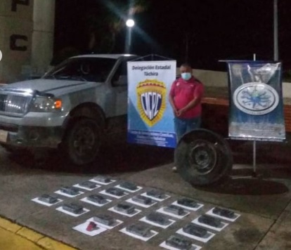CICPC detuvo a un hombre con 20 kilos de droga en Táchira