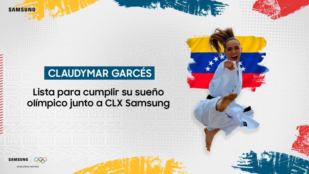 Claudymar Garcés junto a CLX