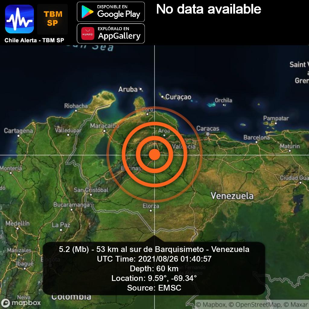Portuguesa Se registró un sismo de magnitud 4.6 en varios estados de Venezuela