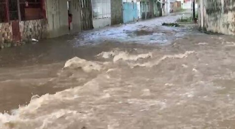 Se registraron inundaciones en sectores de Aragua tras fuertes lluvias