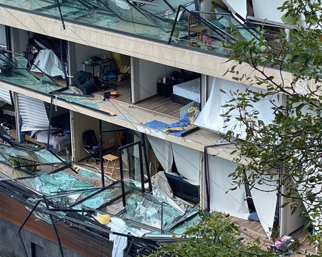 Explosión en edificio de la Ciudad de México