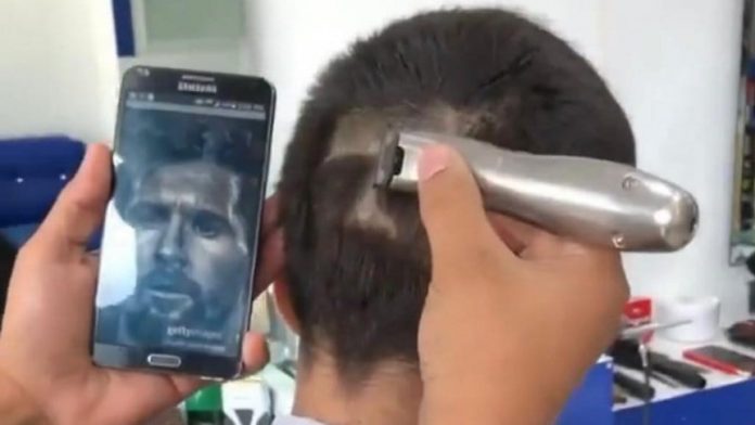 Barbero venezolano corte de cabello al estilo Messi - Barbero venezolano corte de cabello al estilo Messi