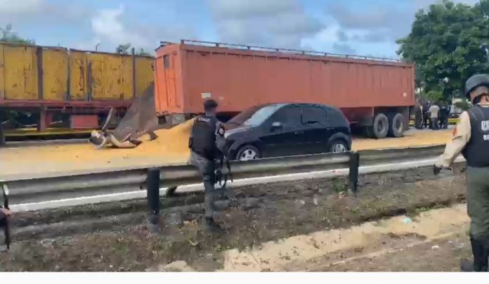 Accidente en la autopista Puerto Cabello