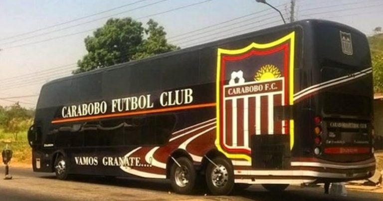 Reportan ataque al bus del Carabobo FC para robarlos