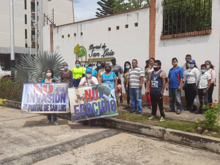 Habitantes del Portal de San Luis realizaron protesta pacífica por presunto ecocidio