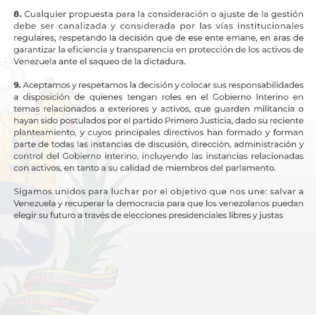 Juan Guaidó le responde 