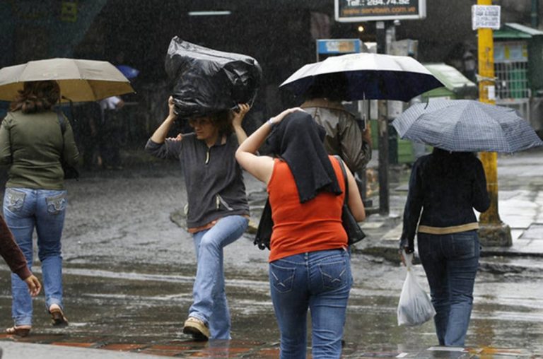 Inameh prevé para este domingo lluvias en gran parte del país
