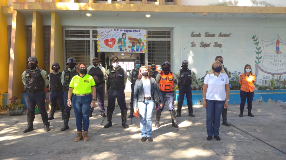 Municipio San Joaquín inició las clases presenciales con normalidad