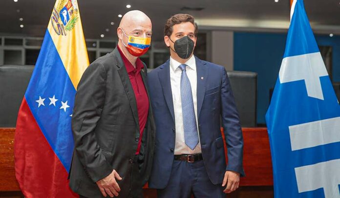 Presidente de la FIFA llegó a Venezuela - Presidente de la FIFA llegó a Venezuela